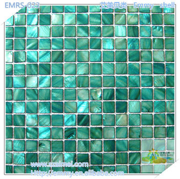 2013 new dyed green river shell mosaic