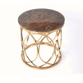 elegant style coffee side table with marble top