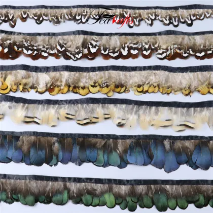 Multiple Style Pheasant Feathers: Novelty Costumes, Sewing Fabric, and 3-8cm Pheasant Feather Trim for Handmade Crafts