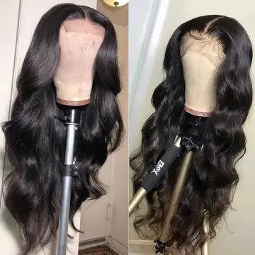 10A Raw Human Hair Wigs Indian Raw Hair Lace Closure Wig Body Wave Human Hair Wigs