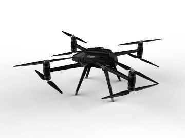 Integrated tethered unmanned aerial vehicle