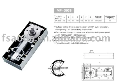 floor hinge floor spring