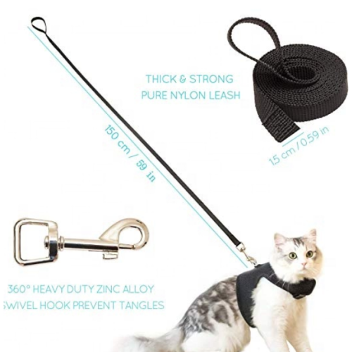 LEASH ile ayarlanabilir Pet Kedi Koşum