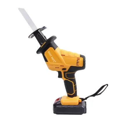 Rechargeable Lithium-ion Power Saber Saw: Cordless, Electric Reciprocating Saw for Wood and Metal Cutting