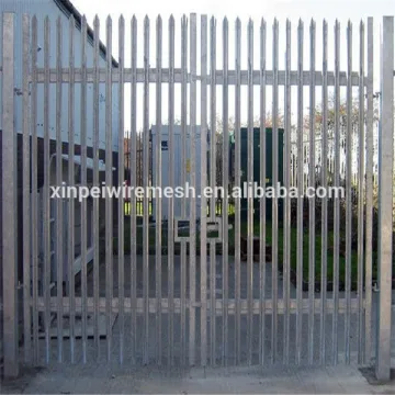 Galvanized Steel palisade fencing gates design (Professional factory with high quality)