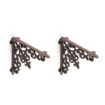 Heavy Duty Cast Iron Rustic Shelf Brackets