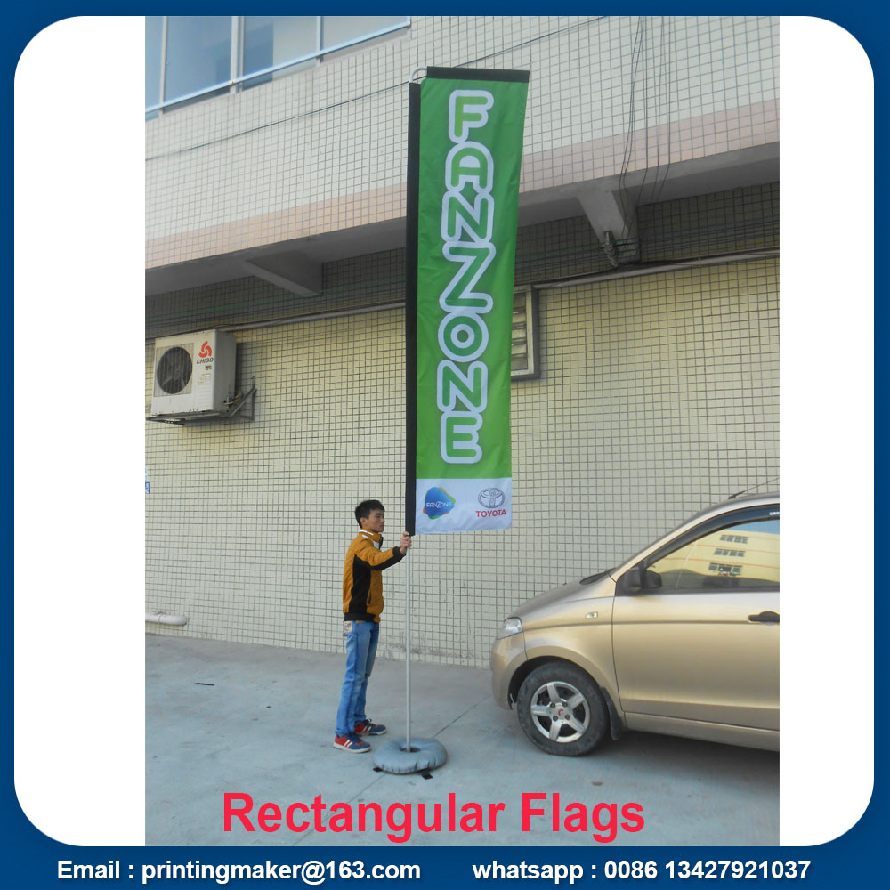 rectangular flags banners