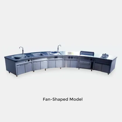 Commercial Monobloc Cooking Range for Professional Kitchen Design