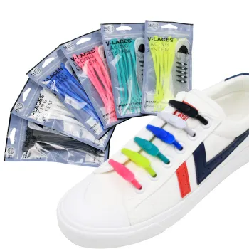 Lazy No-Tie Elastic Silicone Shoe Lace for Child and Adult - Athletic Athletics Footwear Accessory