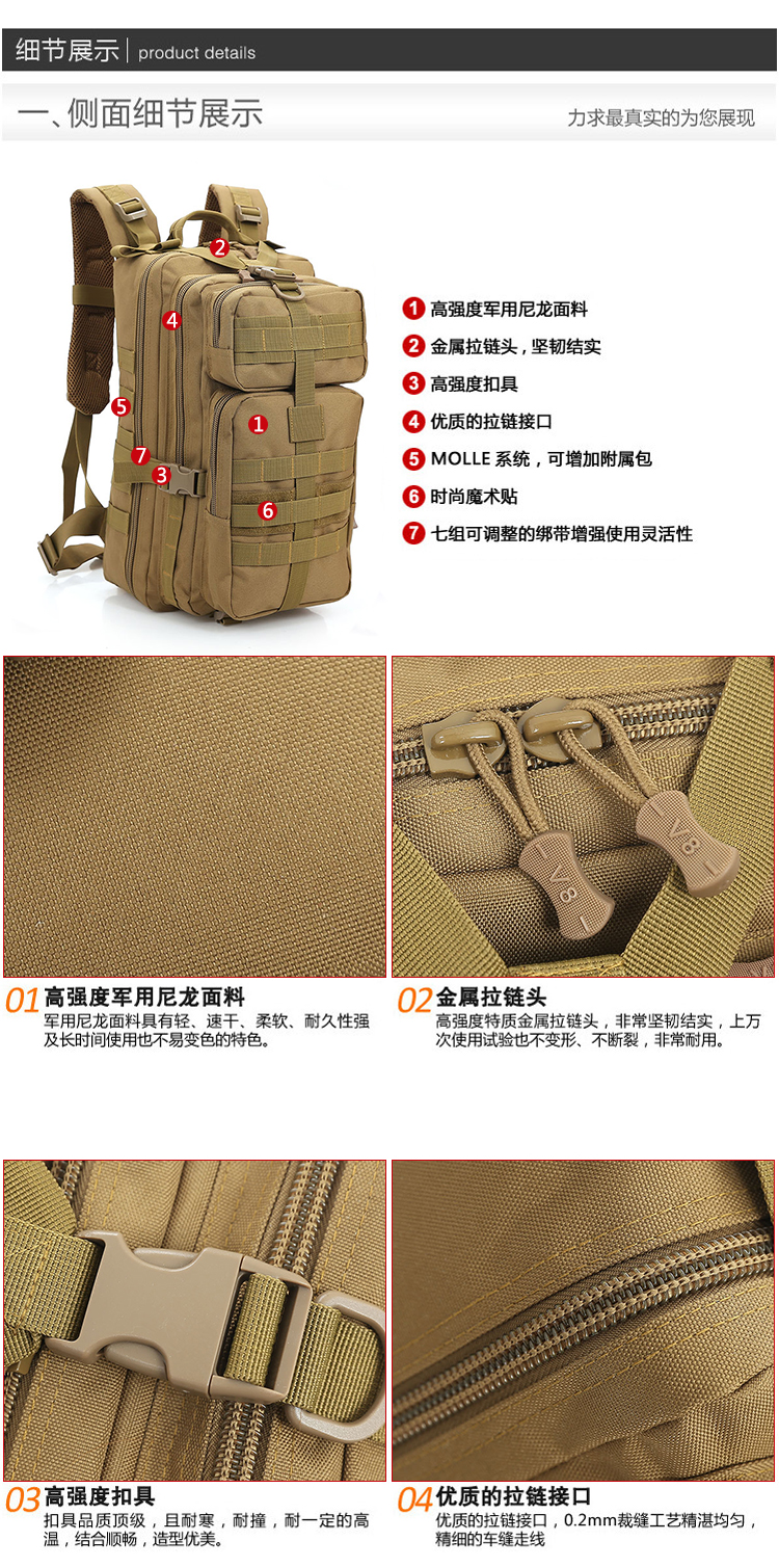 Mountain military backpack