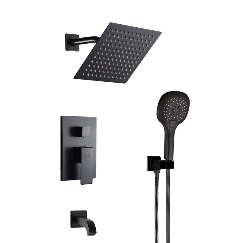 Bronze Black Matte Shower System Gretles Taps de banheiro