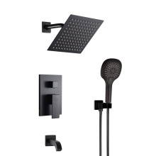 Gangsa Black Matte Shower System Fixtures Taps