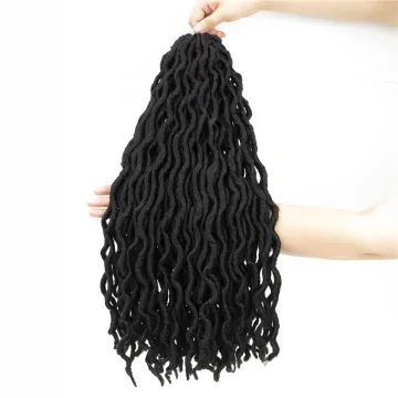 Gavy Gypsy Locs Crochet Hair Goddess Faux Locs Pre Looped Synthetic Braiding Hair Extension Dreadlocks