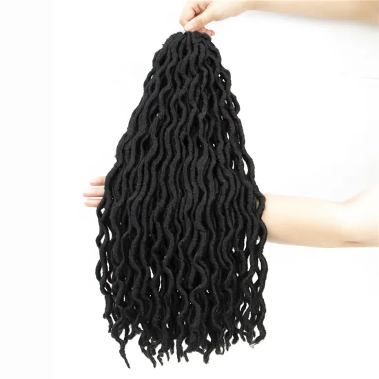 Gavy Gypsy Locs Crochet Hair Goddess Faux Locs Pre Looped Synthetic Braiding Hair Extension Dreadlocks