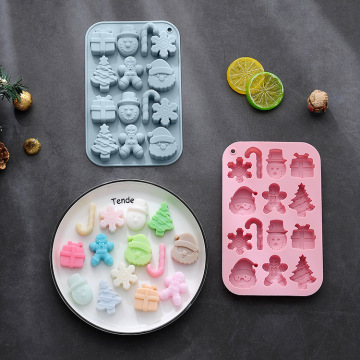 Snowman Gingerbread Man Crutches and Christmas Tree Muffin Baking Mold Set