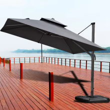 Luxus Big Dize Outdoor Dach Patio Parasol Cantilever Dach Garten Patio Regenschirm