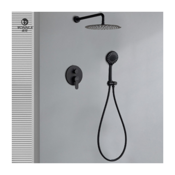 Copper Valve Core Wall-Mounted High-Pressure Cold and Hot Mixed Bathroom Shower Set