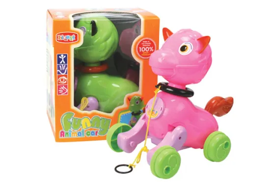 PULL ALONG CARTOON HORSE