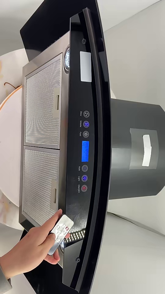 Hot Sale High end Touch Control Kitchen Appliance 900 mm Boat Filter Copper Motor Range Hood