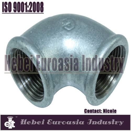 Hot dipped galvanized Malleable Iron elbow/galvanised pipe fittings