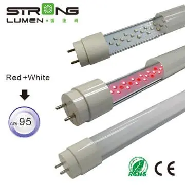 Pink color led T8 light meat  tube for meat  fruit display work on G13