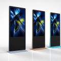Máquina de publicidade LCD independente de 55 polegadas em forma de piso