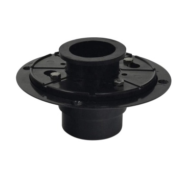 Vertical Shower Drain Components: Base Flange, Rubber Coupler, and Gasket for Linear Showers