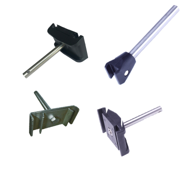Adjustable Clamp Conveyor Side Guide Rail Clamp with Double Rods