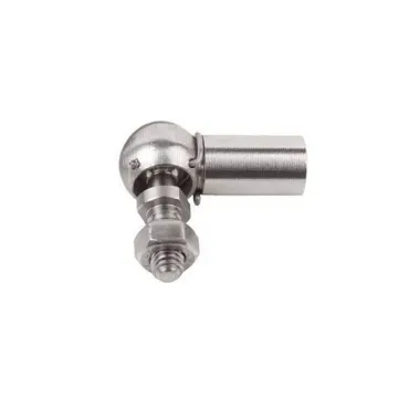 M8X1.25 DIN 71802 Angled Ball Joints with Threaded Shank - Carbon Steel Ball Joint Bearing