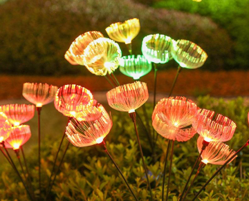 Factory Clearance Sales: Solar Jellyfish Lamp - Outdoor Color-Changing LED Optical Fiber Light for Gardens and Villas