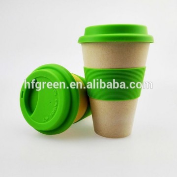 14oz bammboo fiber travel mug cup