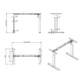 Scrivania regolabile altezza del motore singolo motorizzato