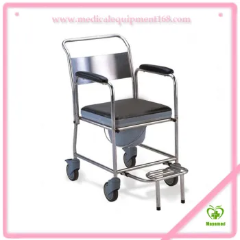 MY-R099 Hot sale !!! folding commode chair with wheels