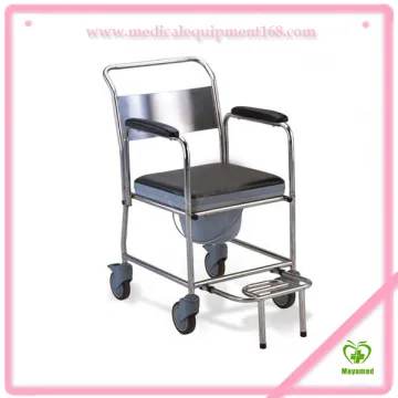MY-R099 Hot sale !!! folding commode chair with wheels