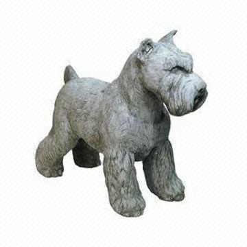 Hand-carved Granite Dog Statue for Sale