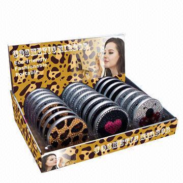2012 trendy small plastic rhinestone pocket mirror