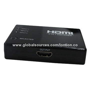 HDMI 3 x 1 1.4V Switch with Audio, Audio Return Channel (ARC), 3D TV Supported