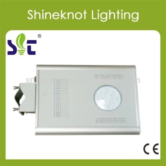 Integrated solar led street light 12W 12VDC with 5 years warranty with PIR Sensor for Garden lighting