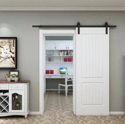 Interior barn door aluminum double sliding