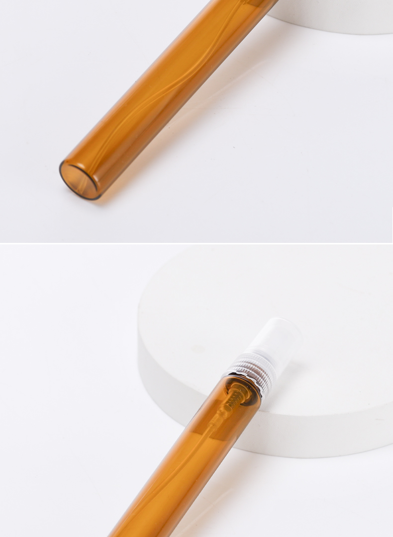 Amber perfume spray bottle