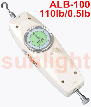 Force Meter Analog Push and Pull Force Gauge 110LB/50KG ALB-100