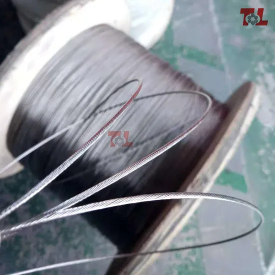 AISI 316 Stainless Steel Wire Rope 7X7 4mm