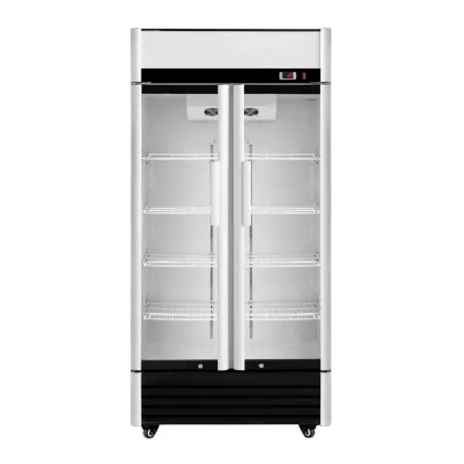 630L Double Door Beverage Display Cooler for Pepsi and Cola