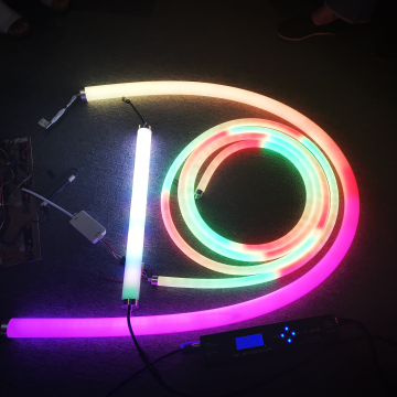Lámpara de cuerda flexible de luz neón de neón LED programable 2019 de 24 V