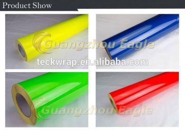 Guangzhou Factory Color Lamination PVC Plastic Wrap Fluorescent Film