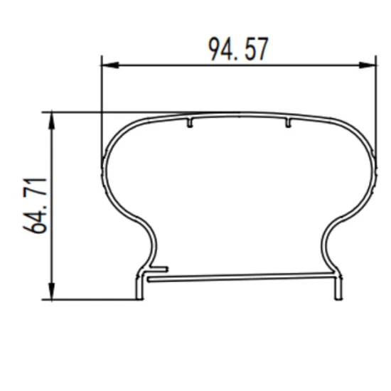 Hotel Project Interier modern railing extrusion dies