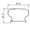 Hotel Project Interier modern railing extrusion dies