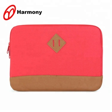 Portable Organizer red polyester laptop protective bag