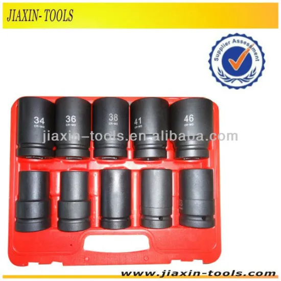 3/4" Pneumatic high quality socket set 10 Pieces