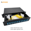 SJ-OTB-M18 2U 48 núcleos LC Duplex Caja de terminación de fibra óptica Panel de conexiones
